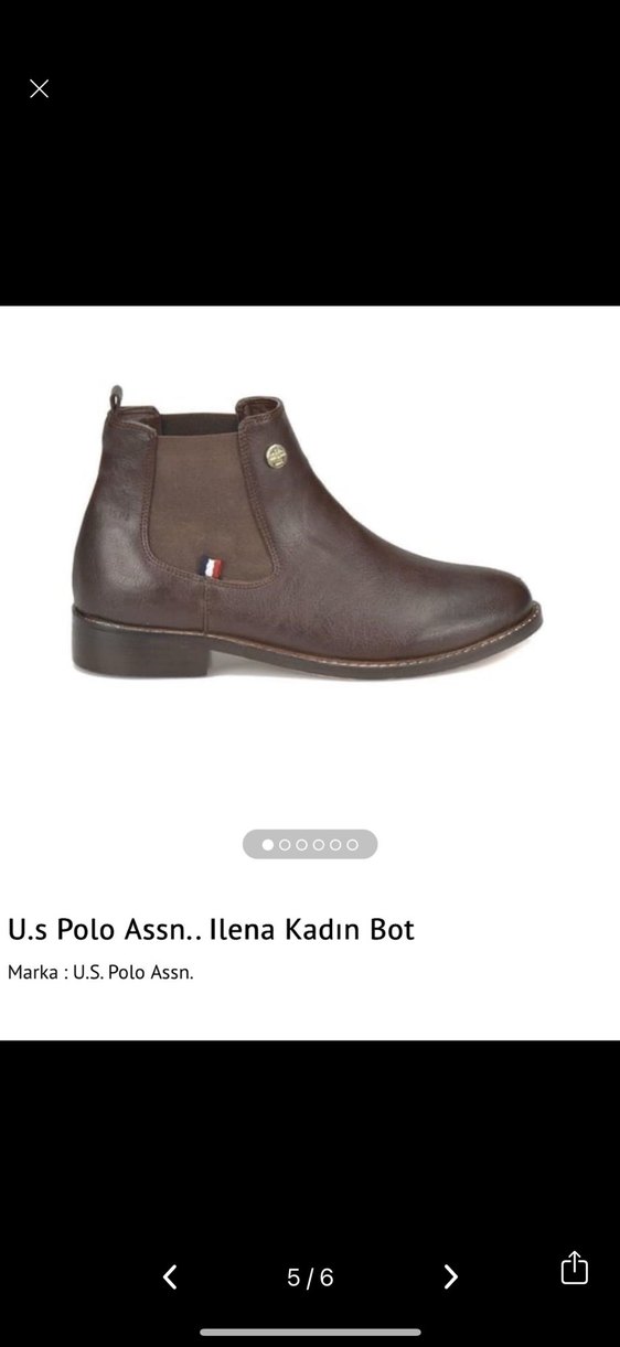 US Polo Assn Kahverengi Kadın Bot - Görsel 5