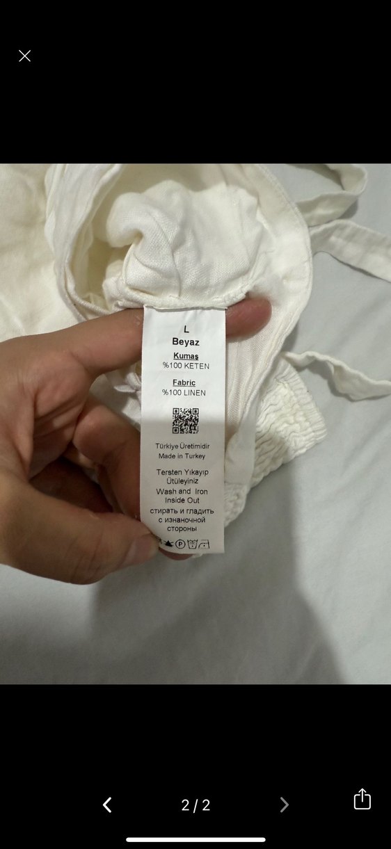 Adl Keten Büstiyer Beyaz Sıfır Ürün - Görsel 2