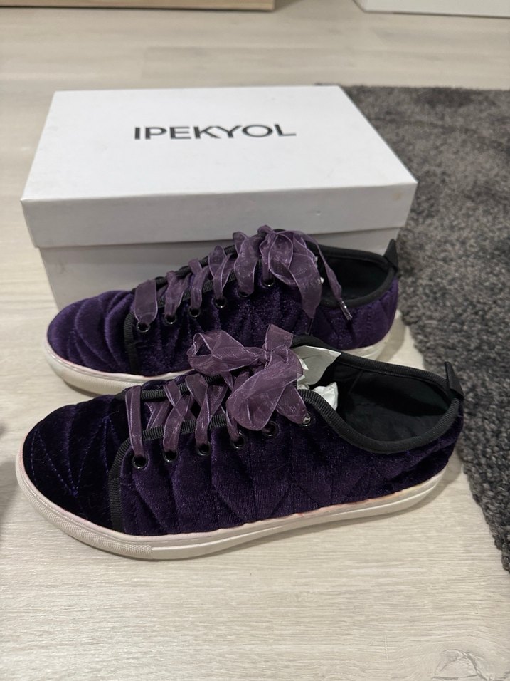 IPEKYOL Mor Kapitone Kadın Sneaker - Görsel 2