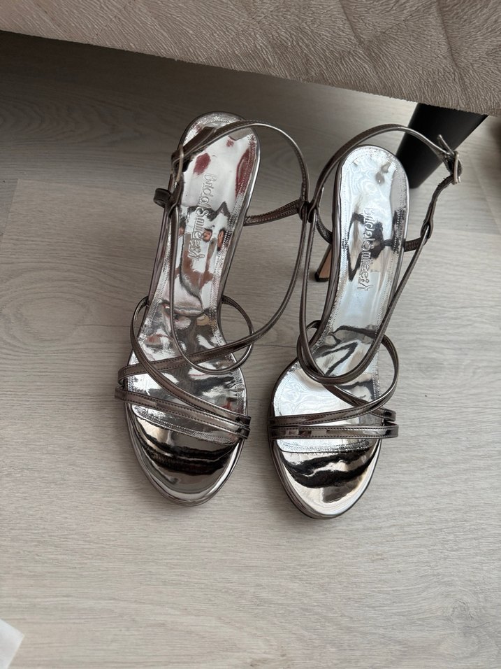 Diğer Abiye Metalik Topuklu Ayakkabı - Görsel 3