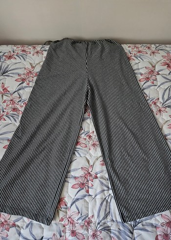 Çizgili Gri Kadın Askılı Tulum - Görsel 2