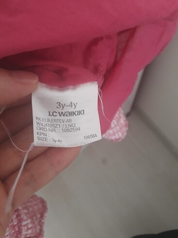 24-36 Ay Beden pembe Renk Elbise