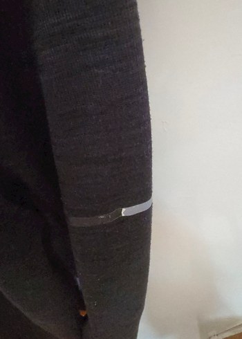 m Beden siyah Renk Erkek Siyah Fermuarlı Uzun Kollu Sweatshirt