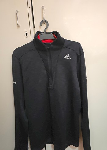 Erkek Siyah Fermuarlı Uzun Kollu Sweatshirt