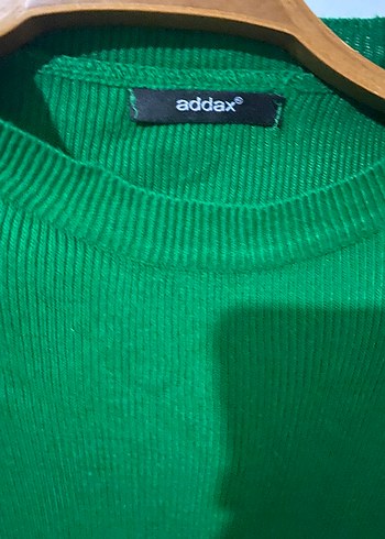 Addax Yeşil Triko Uzun Kollu Kadın Kazak
