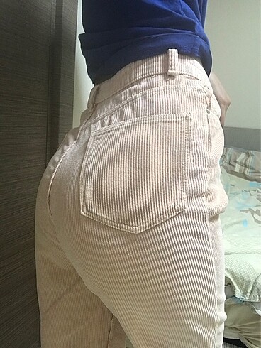 Bershka kadife kumaş pantolon