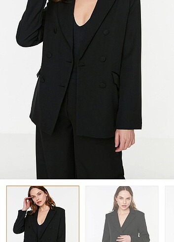 s Beden Siyah blazer ceket