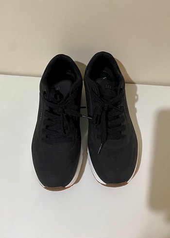 42 Beden siyah Renk Skechers Siyah Erkek Spor Ayakkabı