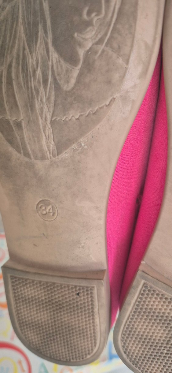 Pembe Fiyonklu Kız Babet Ayakkabı - Görsel 5