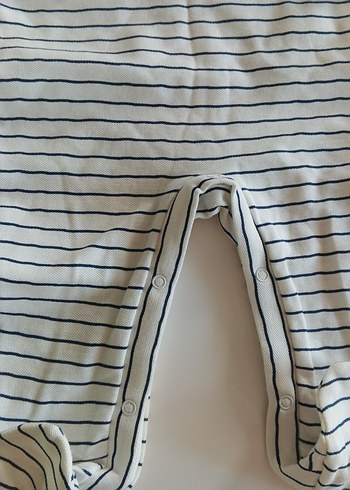 Uzun Kollu Pamuk Bebek Tulum Beyaz - Görsel 5