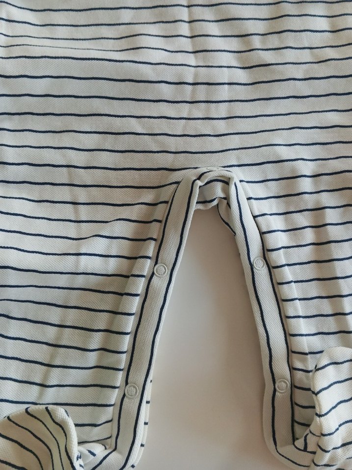 Uzun Kollu Pamuk Bebek Tulum Beyaz - Görsel 5