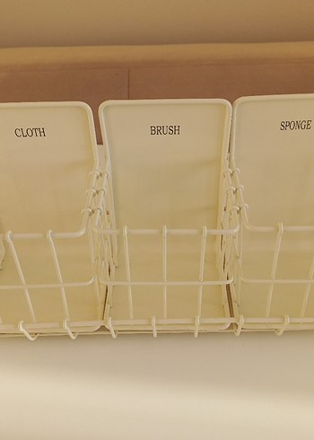 Bej Renkli Çok Bölmeli Dolap Düzenleyici - Görsel 6