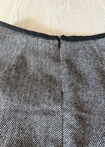 Diğer Gri Pilili Mini Etek