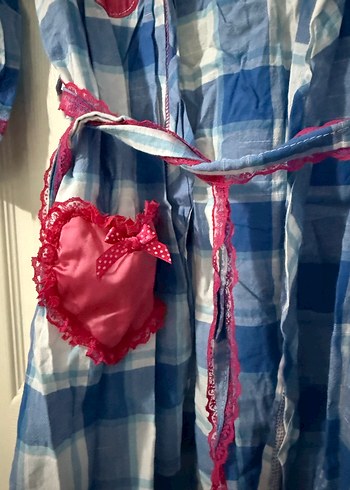 Mavi Bohem Bağlamalı sabahlık - Görsel 3