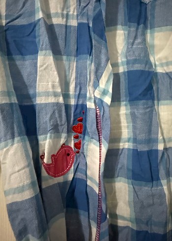 Mavi Bohem Bağlamalı sabahlık - Görsel 5