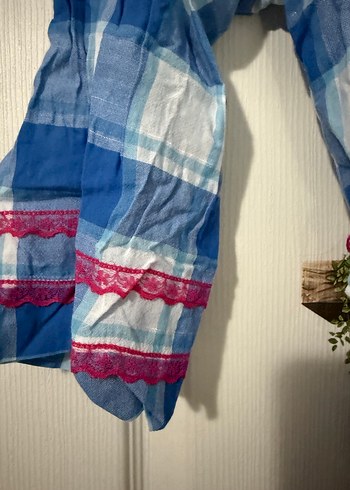 Mavi Bohem Bağlamalı sabahlık - Görsel 4