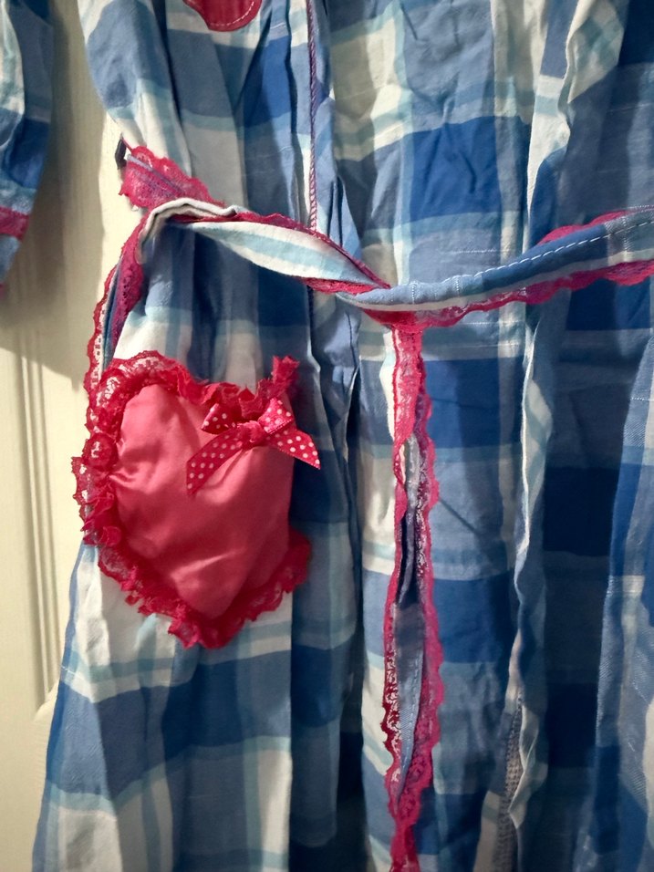 Mavi Bohem Bağlamalı sabahlık - Görsel 3