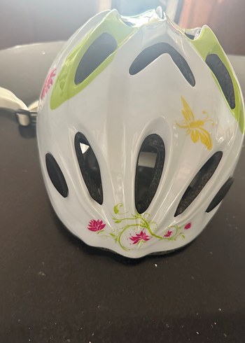 Renkli Baskılı Beyaz Kask - Görsel 3