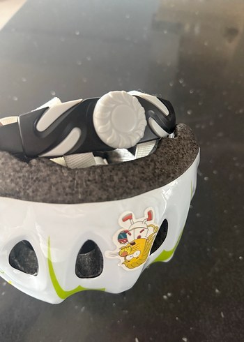 Renkli Baskılı Beyaz Kask - Görsel 5