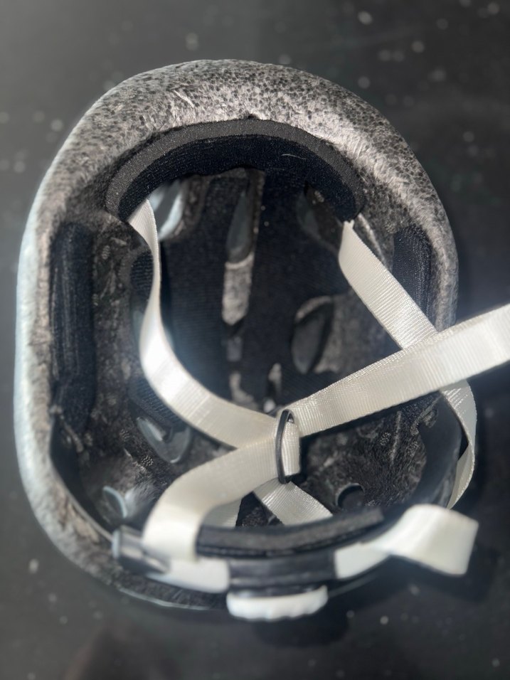 Renkli Baskılı Beyaz Kask - Görsel 4