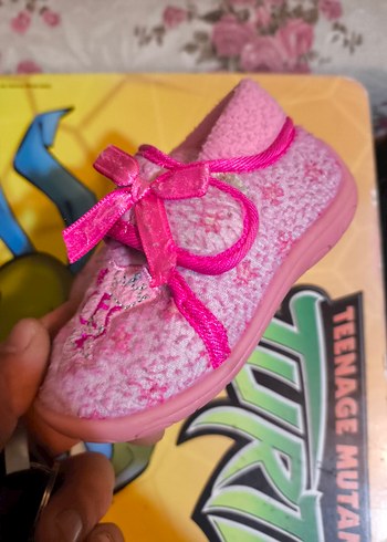 Kız Çocuk Pembe Sıcak Ev Terliği - Görsel 3