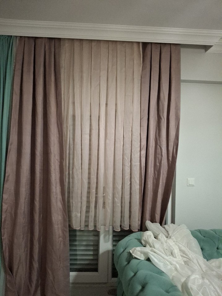 Bej Modern Klasik Perde - Görsel 2