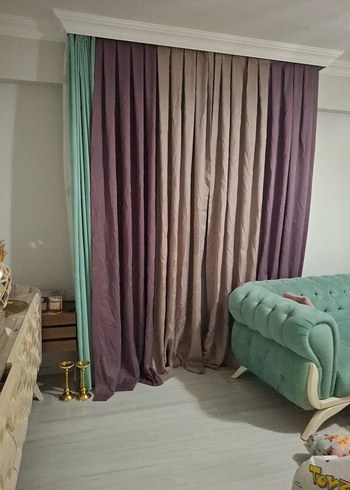 Modern Klasik Mor Perde - Görsel 2