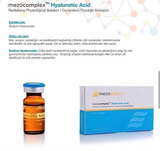 Hyaluronik Asit serum