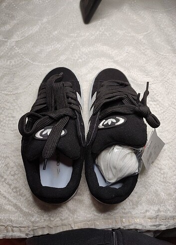 38 Beden siyah Renk Adidas Campus Sneaker Ayakkabı 