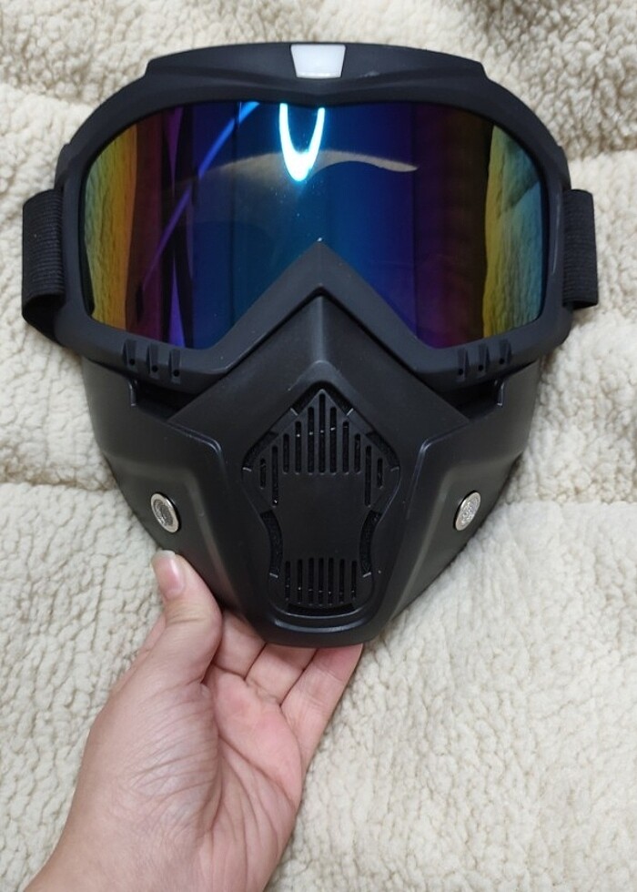 Motorsiklet Snowboard ATV Kayak Kask Gözlüğü  - Görsel 3