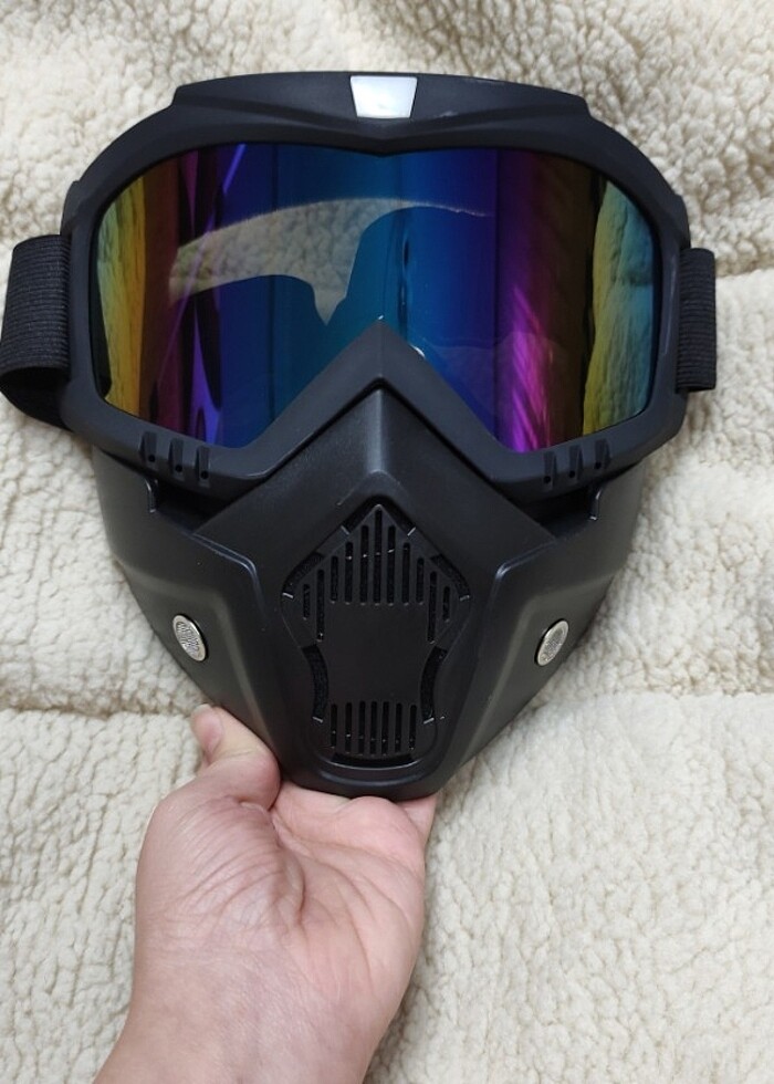 Motosiklet Snowboard Kayak Motocross Kask Gözlüğü  - Görsel 3