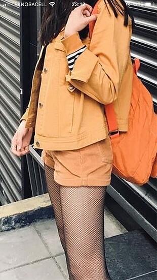 Bershka kadife şort