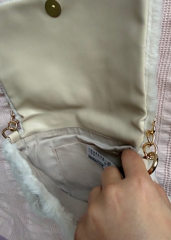 Krem peluş  Omuz Çantası - Görsel 4