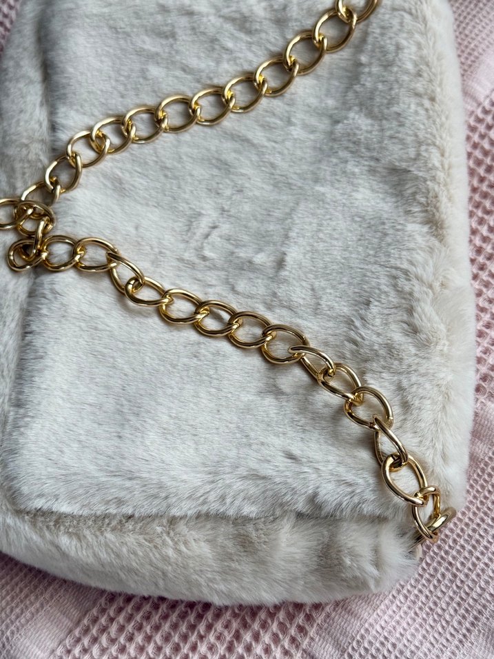 Krem peluş  Omuz Çantası - Görsel 5