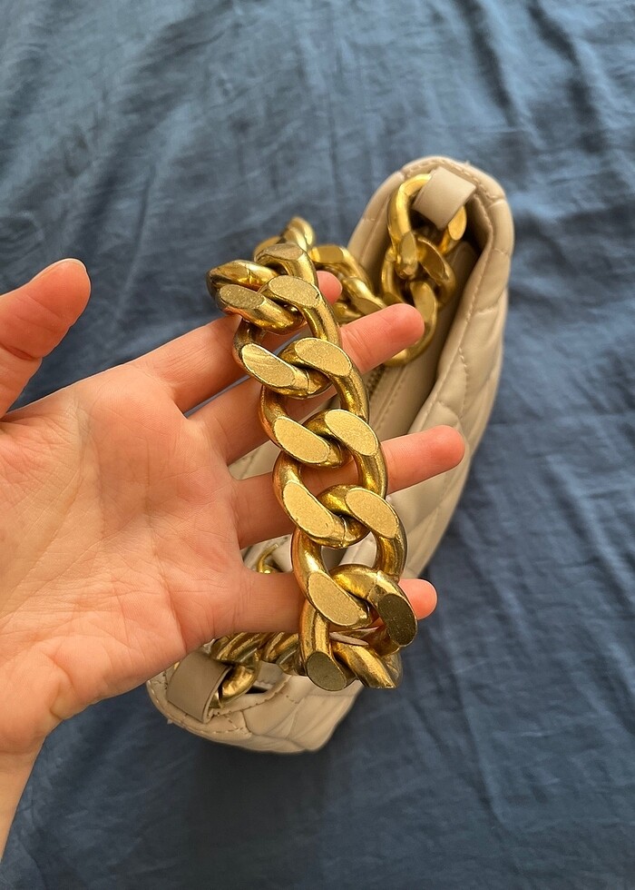 Mango zincirli çanta - Görsel 4