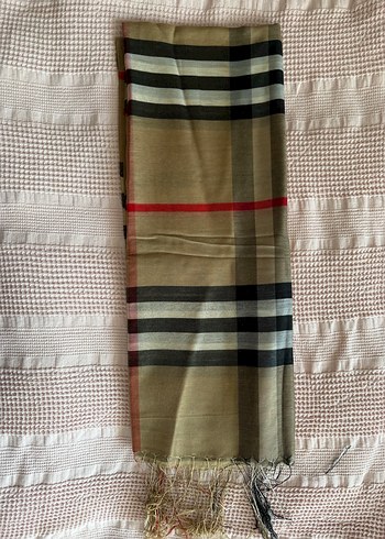 Burberry ithal  ipek pamuk karışımlı şal - Görsel 2