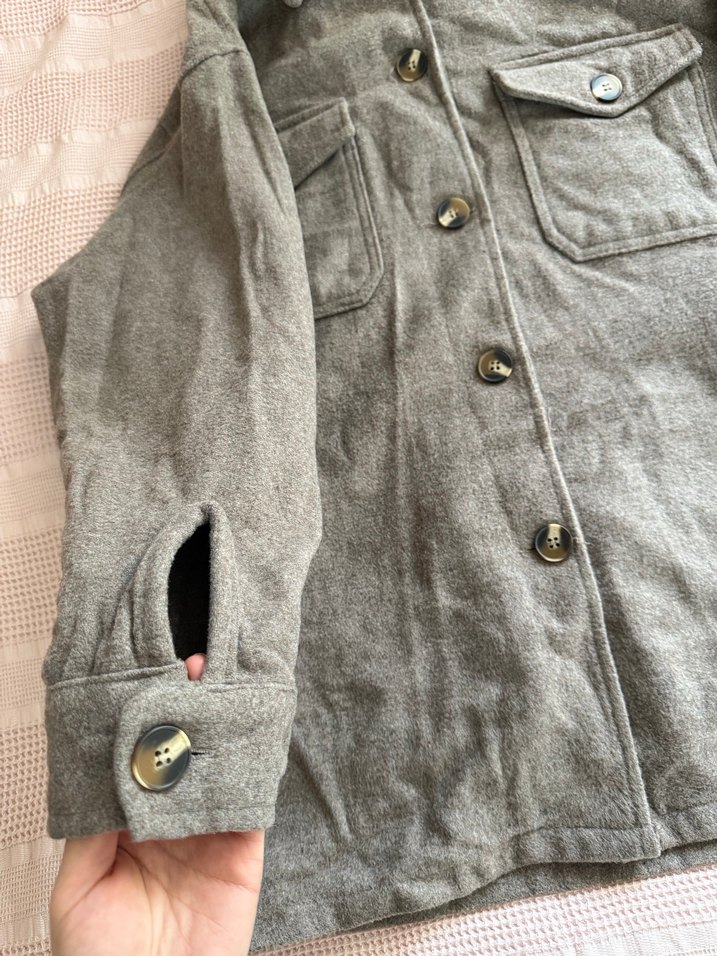 Vizon kaşe kumaş ceket - Görsel 3