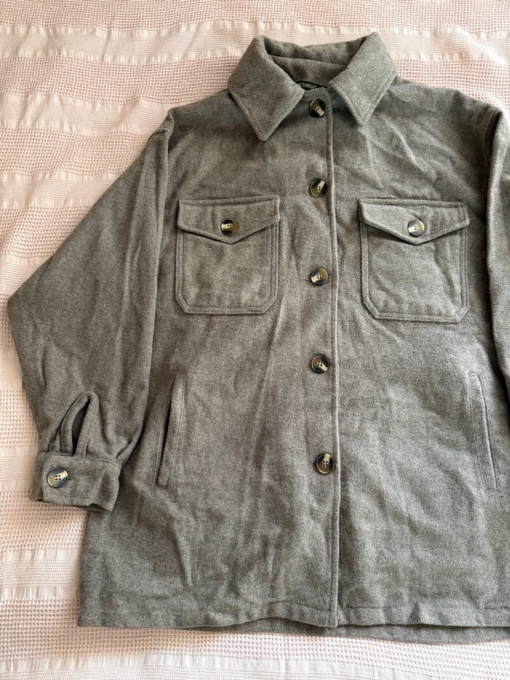 Vizon kaşe kumaş ceket - Görsel 2