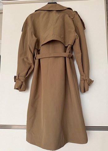 Camel uzun Kadın Trençkot - Görsel 3