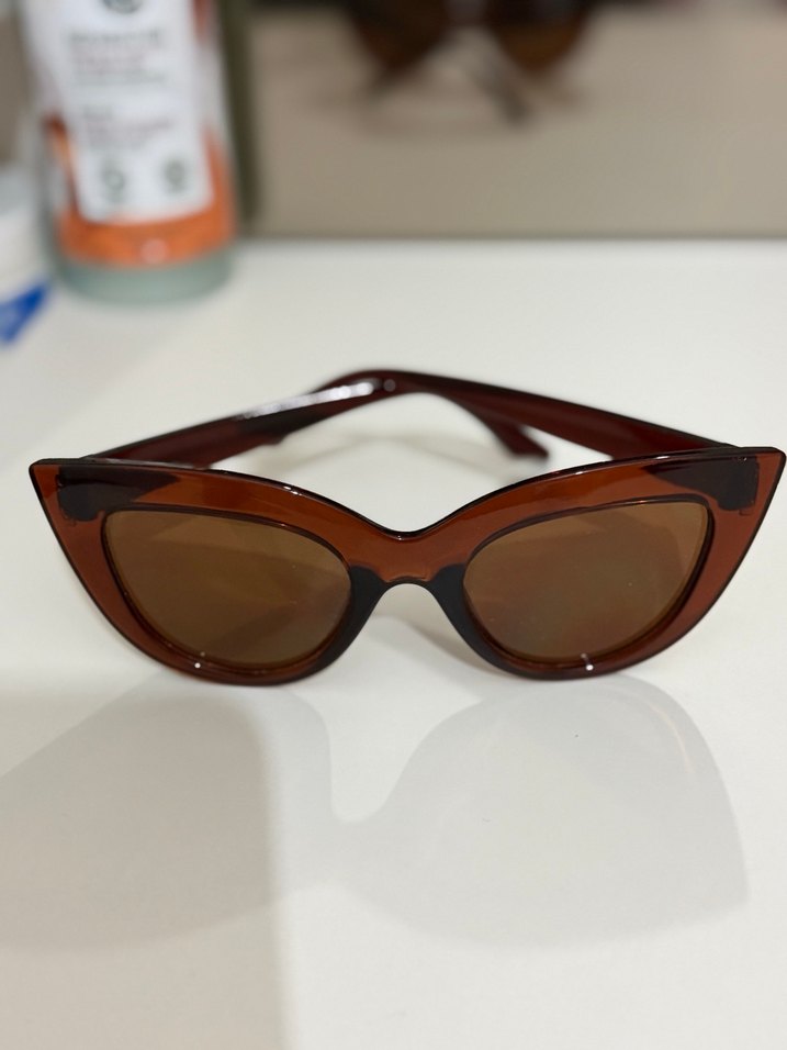 Kahverengi  Kadın Güneş Gözlüğü - Görsel 2