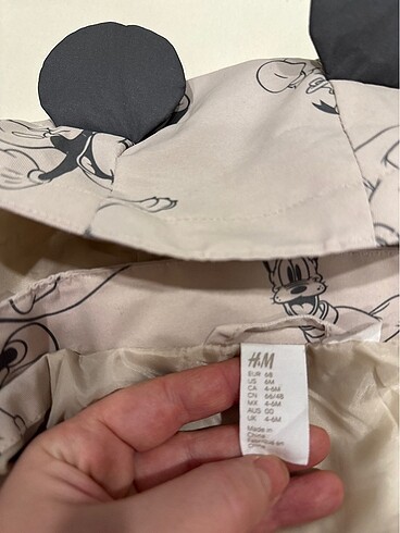 3-6 Ay Beden H&M 4-6 month 68 cm yağmurluk