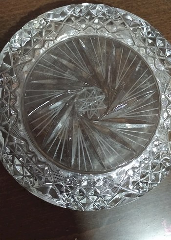 2 adet Parlak desenli Kristal Tabak