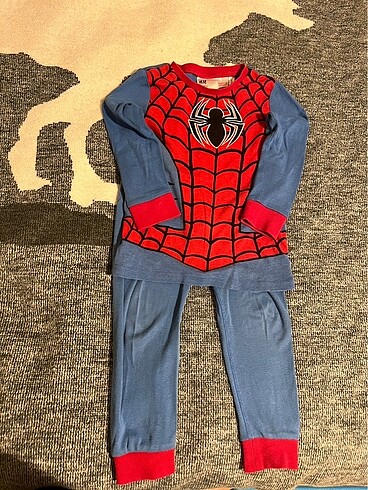 24-36 Ay Beden mavi Renk H&M Erkek Bebek Pijama Takımı