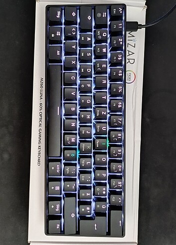 mizar mz60 blue klavye - Görsel 3