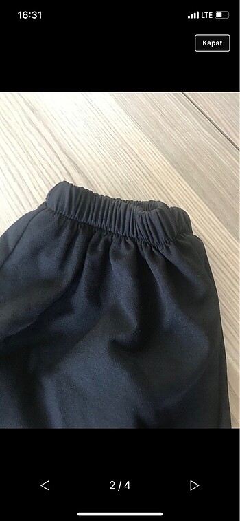 xs Beden siyah Renk Siyah kumaş pantolon