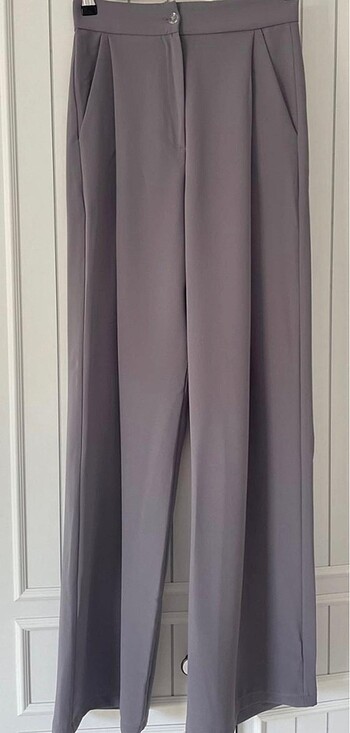 42 Beden gri Renk Gri kumaş pantalon