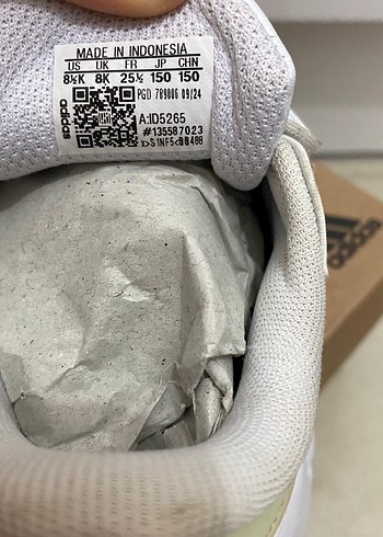 #Adidas Kız Çocuk Beyaz Spor Ayakkabı Velcro - Görsel 6