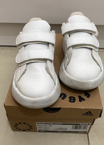 #Adidas Kız Çocuk Beyaz Spor Ayakkabı Velcro - Görsel 2