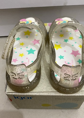 #Igor kız Çocuk Unicorn Figürlü Şeffaf Sandalet - Görsel 4