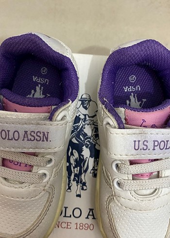 USPA Çocuk Beyaz-Lila Spor Ayakkabı - Görsel 3